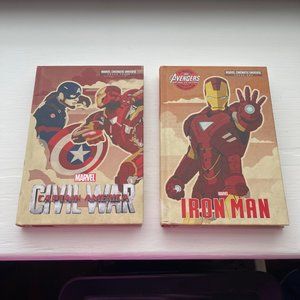 Marvel Iron Man and Captain America Civil War Book Set Phase One and Three